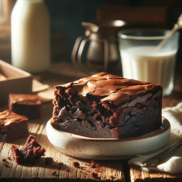 Eggless Fudgy Chocolate Brownie with Crinkle Top